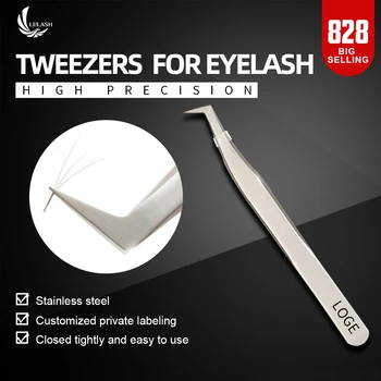 

2020 New Eyelash Tweezer 3D/6D Volume Eyelash Extension blooming tweezers Fan Lash Tweezer