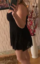 Swimwear Women Skirt Monokini Black Plus-Size Sexy with Bathsuit XXXL Mush