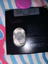 EYESHARE-1 par de lentes de contacto de malla blanca de gran diámetro, cosméticos para ojos de colores, lentes de contacto para Cosplay para Halloween