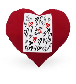 

Personalized Valentine 'S Day Themed Red Heart Pillow Case-70