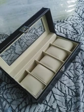 Caja de reloj de cuero PU con 1/2/3/5/6 rejillas, caja organizadora de almacenamiento para relojes de cuarzo, cajas de joyería, mejor regalo