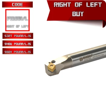 

PDUNR/L (93°) internal boring tool collet toolholder chuck tool post holder milling cutter cnc machine lathe kit iso er11 para