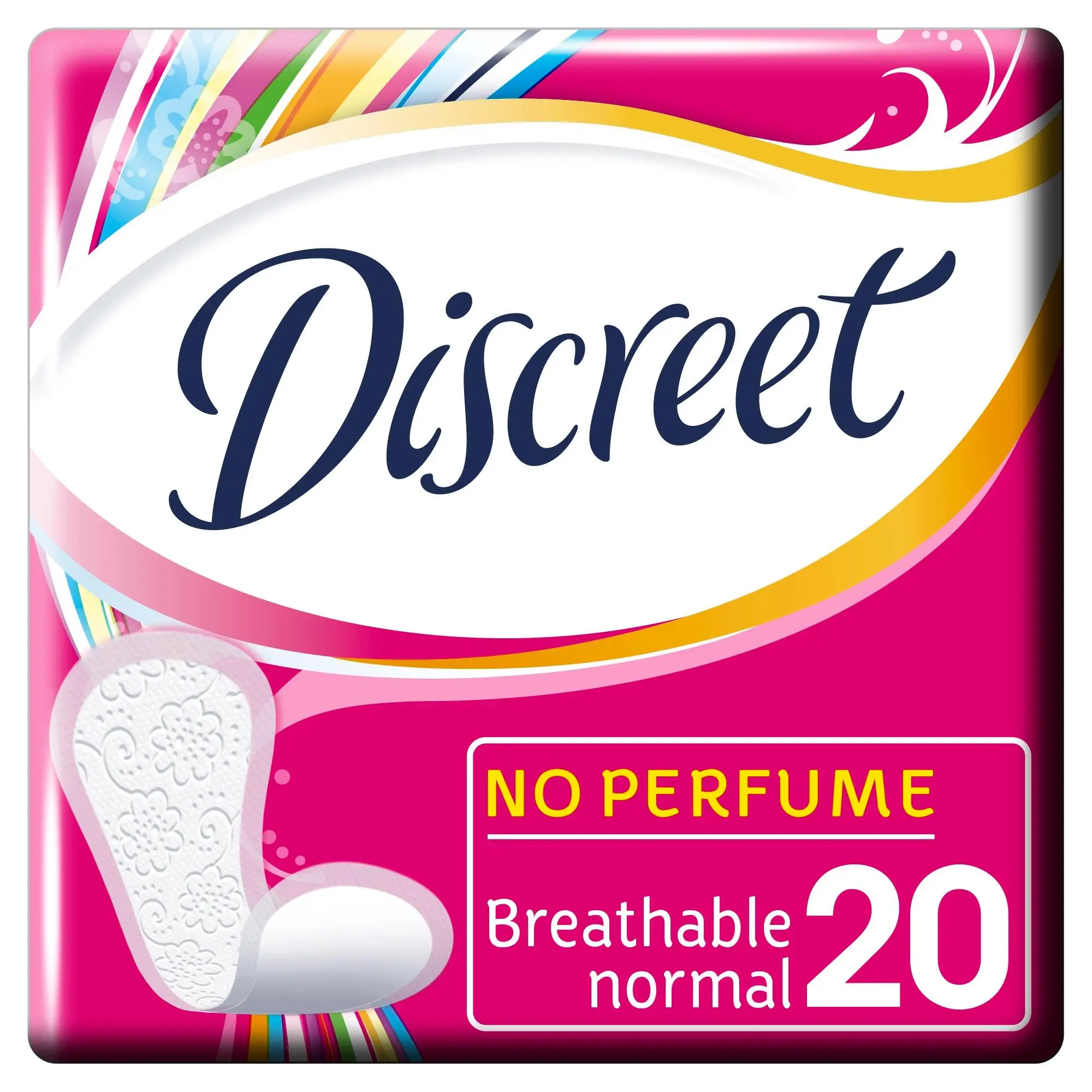 Женские ежедневные прокладки DISCREET Normal Multiform, 20 шт