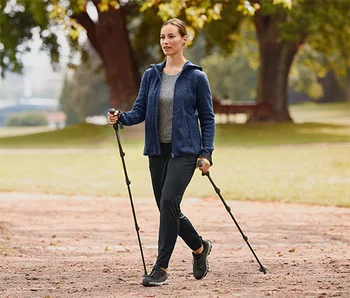 

Trekking Poles Aluminum Adjustable from 54 to 135 cm,Relieving the load on the knee joints and leg muscles