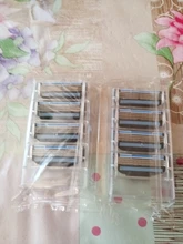 8 unids/pack de los hombres de la maquinilla de afeitar de seguridad cuchillas cuidado facial cuchillas de afeitar Manual de Cassette para gillettee mache 3