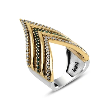 

Silver 925 Sterling Authentic Zircon Stone Ring