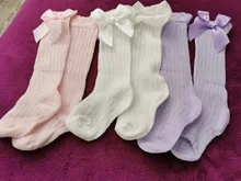 Bebé calcetines finos de verano bebé de malla Anti-Mosquito calcetines largo rodilla sin hueso suelto calcetines Príncipe