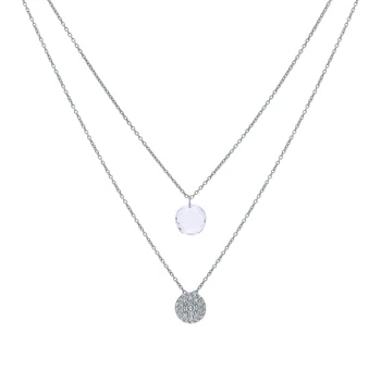 

Silver necklace with cubic zirconia sunlight sample 925