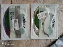 LANBENA 1 par 24K oro ojo máscara de colágeno parches círculo oscuro hinchazón ojo bolsa Anti-envejecimiento arrugas reafirmante ojos parche TSLM2
