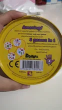 Juego Family Spot It con caja de Metal, tarjeta de juego con garabatos de 83mm, versión en inglés, Artículos populares