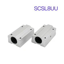 Rolamento longo 8mm, scs8luu scs10luu scs12luu scs16luu esferas lineares 2 peças cnc roteador