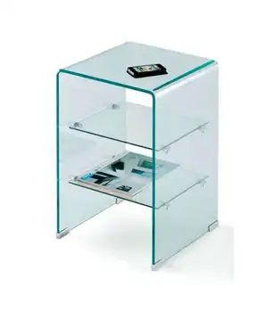 

Glass Jack side table 2 shelves
