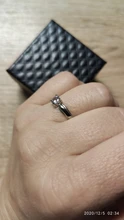 Anillo de compromiso de piedras redondas y pequeñas para mujer, sortija de boda de cristal Plata de Ley 925 auténtica