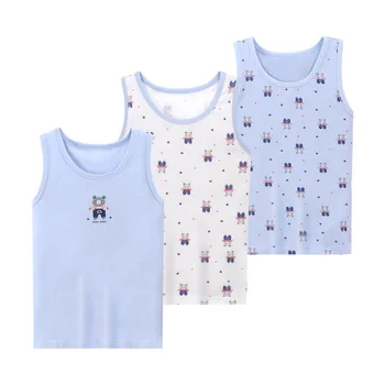 Kids Printed Cotton Tanker Vest