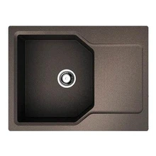 Мойка для кухни Omoikiri Yonaka 65-DC Artgranit(темный шоколад)(Искусственный гранит, перелив, оборачиваемое крыло