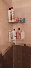 Organizer Rack Shelves Wall-Storage Showers Stainless-Steel Metal Kitchen Fitted Punch-Free-Firm