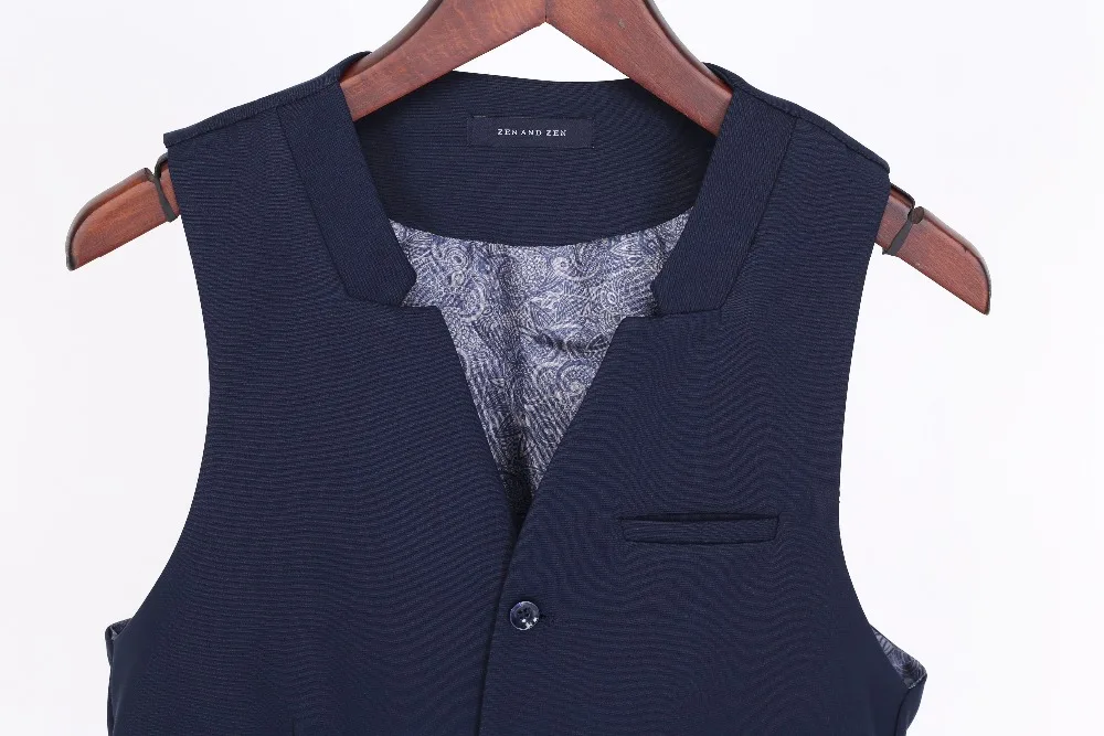 Мужской жилет ZENZEN 01375-темно-синий турецкий качество Стиль SLIM FIT Сделано в Турции европейский размер