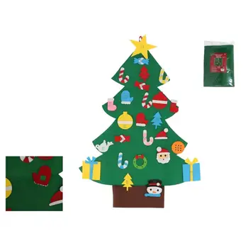 

AGORA Green Christmas felt tree for kids tree pendant decorated gift new year
