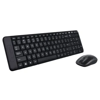 

Wireless Keyboard and Mouse logitech mk220 2.4ghz 10m range black usb