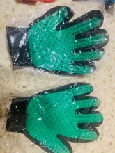 Nuevo juguete de Silicón para perro para cepillo guante Deshedding suave eficiente cuidado para mascotas guante baño para perros gato suministros de limpieza Accesorios