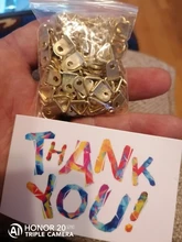 Hooks-Hangers Mirror Frame Oil-Painting Hanging-Picture 100-Screws Triangle D-Ring Golden