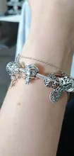 Nuevo 925 Plata niño niña de copo de nieve cazador de sueños de plumas oso zorro estrella del cielo cuentas Original pulsera de abalorios Pandora para manualidades joyería
