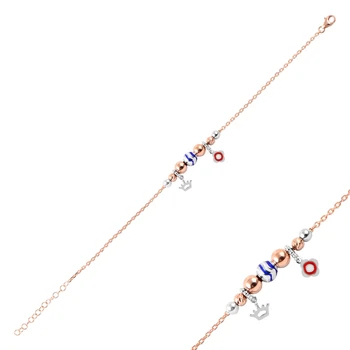 

KUTAYDAN 925 Sterling Silver Zircon Stone Moving Piece Bracelet