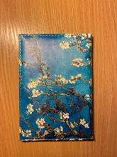 Funda de pasaporte con cielo estrellado para hombre y mujer, Cartera de viaje de cuero Pu, soporte para pasaporte con paisaje de Color, alta calidad
