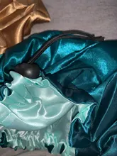 Gorro de satén Reversible para el pelo, doble capa, ajustable, para dormir por la noche, para rizos, Accesorios para peinados