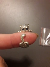 Finger-Rings Jewelry Women Animal Never Promotion 100%925-Sterling-Silver Cat Cute Sweet