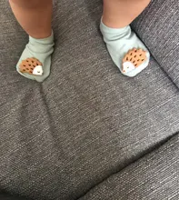 Calcetines antideslizantes de goma y algodón para bebés, para niños y niñas, de otoño y primavera, regalo para recién nacidos, 1 par