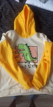 SONDR-Sudadera con capucha de dibujos animados para mujer, ropa con estampado informal de manga larga, sudaderas con capucha de dinosaurios