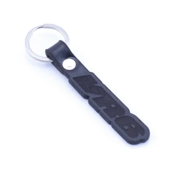 

VR6 leather key key ring key chain Schlüsselring porte-cles portachiavi laser cut Size: 65x15x3mm