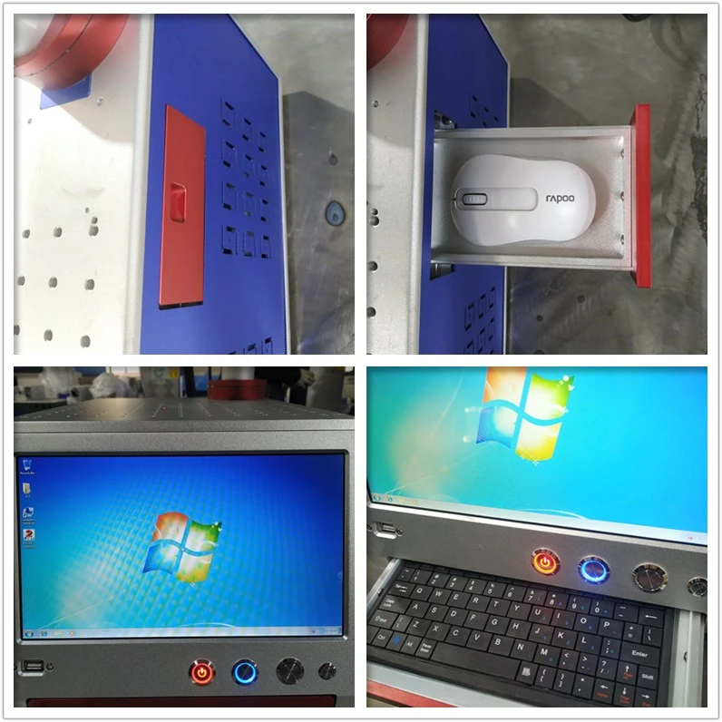  20W 30W 50W fiber laser marking machine with PC computer deformable laser path metal engraving mach