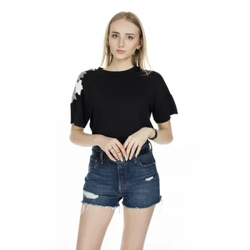 

Via Dante Bike Collar Stone Detail Blouse WOMEN Bluz 429221157VD