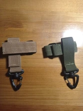 Guantes de equipo militar para acampada, accesorio con gancho, para exteriores, tácticos, cuerda de escalada, hebilla de almacenamiento, guante para acampada, hebilla colgante