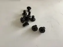 Hex-Drive Screw Furniture-Screws Flat-Head Black M8 M5 M6 Hypotenuse Down-Side 10/20pcs