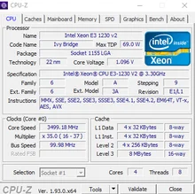 Procesador Intel Xeon E3 1230 V2 3,3 GHz Quad-Core, CPU SR0P4 LGA 1155