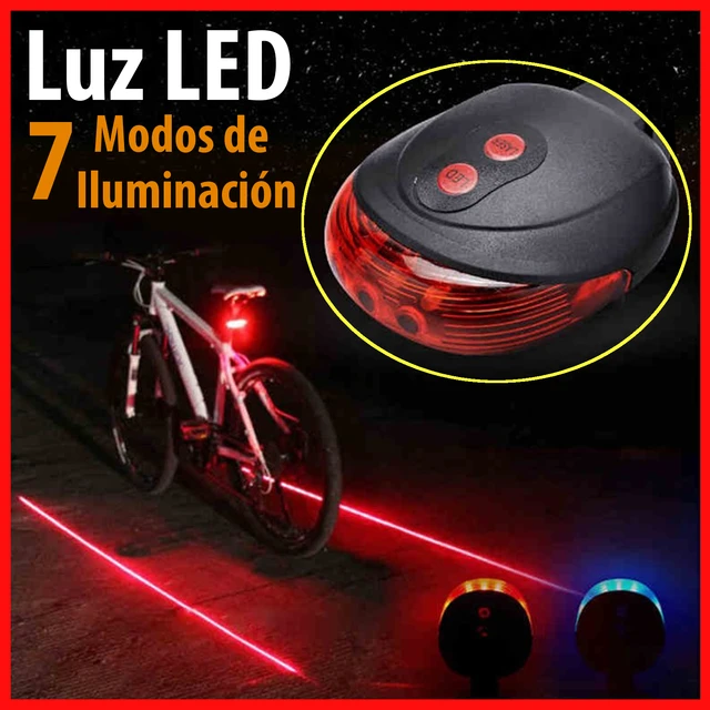 LUZ POSICI?N TRASERA BICICLETA LED / LASER