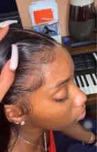 Pelucas de cabello humano con encaje Frontal transparente HD para mujer, prearrancado, 180%, 13x4, peluca recta brasileña, cabello Remy Pizazz