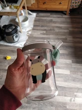 Botella de paja de agua potable con dibujos de animales para niños, Bola de gravedad, taza de bebé con correa para el hombro