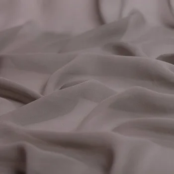 

100% pure silk georgette 8mm 114cm 45"width cold taupe color mulberry silk fabric for dress, shirt NO.59