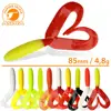 Soft Fishing Lure Silicone Twister Aqua FishingFever Twix (8.5 cm) 5 pcs ► Photo 1/6