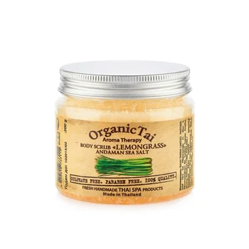 

Organic Tai body scrub based on salt Andaman Sea лемонграсс