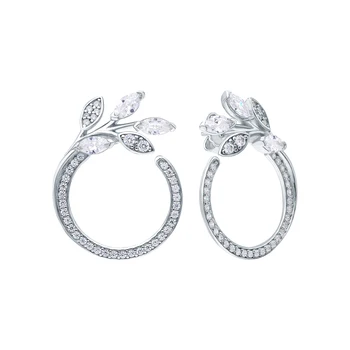 

Silver earrings with cubic zirconia sunlight sample 925