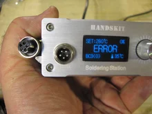 Estación de soldadura T12 STM32 2,1 S, 5 pines, pantalla OLED 1,3, temperatura ajustable, electrónica Digital, con puntas de soldadura