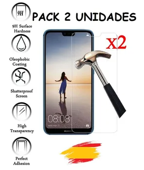 

2X Protector for HUAWEI P20 LITE Tempered glass crystal Shockproof 9 h, 2 Units