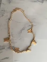Modyle-collar con colgante de mariposa para mujer, joyería con diamantes de imitación brillantes, llamativo, gargantilla de cristal, para regalo