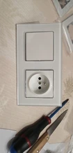 Curtain Switch-Socket Back-Wallpad White-Button French Free-Combination Round Reset DIY
