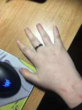 Anillos planos de hematita, joyería de moda, calidad AAA, 4 mm de ancho, 1 pieza, HR1003